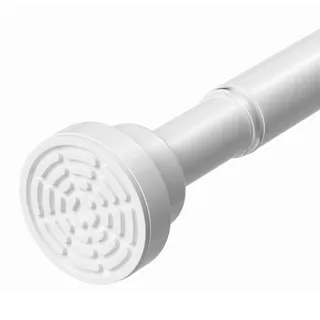 Gardinenstange Ohne Bohren 79-160cm Teleskopstange weiß Duschstange Zum Klemmen Teleskop Klemmstange Für Gardinen Vorhangstange Zum Klemmen Duschvorhangstange Spannstange