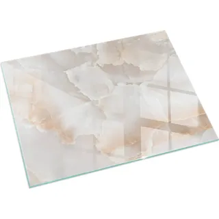 Naturstein-Muster – Glasbodenplatte für – Kaminofen – Kaminplatte Glas – Schutzglas – Funkenschutzplatte –Glasbodenplatte Feuerfeste – Hitzeschutzplatte – Bodenschutz aus Glas – 120x80 cm