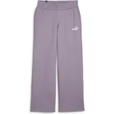 Puma, Damen, Sporthose, ESS+ Straight Leg Small Logo Pants FL (M), Violett, M