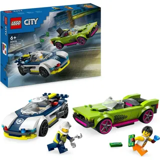 LEGO City Verfolgungsjagd mit Polizeiauto und Muscle Car 60415