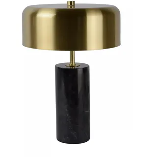 Tischleuchte Marmor Schwarz Gold Büro 36,5 cm G9 Dimmer Tischlampe Schreibtisch
