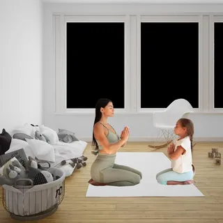 Verdunkelndes Rollo 300 x 145 cm - Ohne Bohren, Ideal für Dachfenster, Inklusive Nano-Klebeband