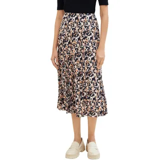 TOM TAILOR Damen Plissee Rock, 34765 - Coral Cut Floral Design, 32