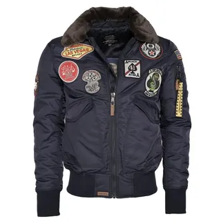 Top Gun Bomberjacke »Bomberjacke TG20213032«, blau