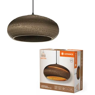 LEDVANCE Decor Cardboard Drop 1-flg. 400 mm rund braun aus Wellpappe