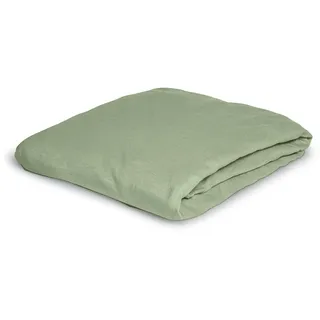 IRISETTE Spannbettlaken Jersey 150 x 250 cm Salbei
