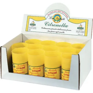 La Briantina Kerze Zitronengras, Paraffin, Mehrfarbig, Ø 6 cm - Höhe 8 cm