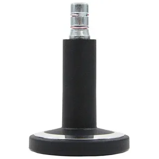 Mid.you Bürostuhlgleiter , Chromfarben, Schwarz , Metall, Kunststoff , 6x6.9x6 cm , Büromöbel, Bürostühle, Bürostuhl-Ersatzteile & Bodenschutzmatten