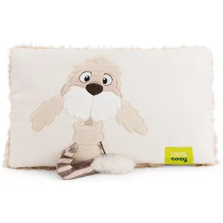 NICI Kissen Hund Jaxs 43x25cm - Weiches Plüsch-Dekokissen, liebevolle Wohnaccessoire für Kinderzimmer, Sofa & Bett, süße Geschenkidee für Kinder & Fans | 63254