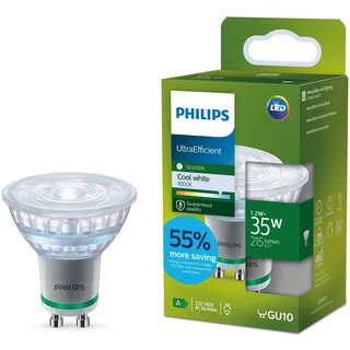 Philips LED GU10 Spotlampe 1,2W 35W Kaltweiß 4000K 1 St.