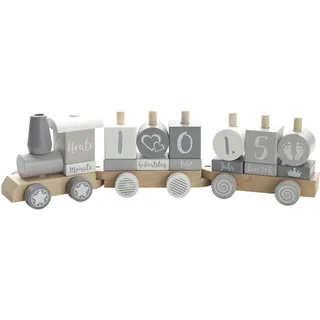 My Baby Lou Dekozug , Grau, Naturfarben, Weiß , Holz , Birke , massiv , 11x6.5x40 cm , EN 71 , zum Stecken , Babymöbel & Kindermöbel, Babyzimmer, Kinderzimmer Deko