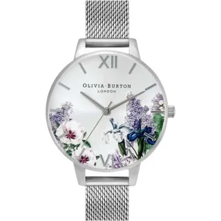 Olivia Burton Secret Garden Quarz Silber 36 mm OB16FS107