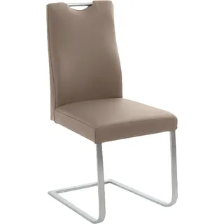 K+W Komfort & Wohnen Freischwinger Leder braun