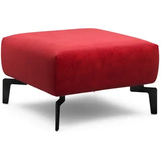 Sensoo Hocker , Rot , Textil , 70x70x46 cm , Stoffauswahl , Wohnzimmer, Sessel, Hocker & Hockerbänke, Sitzhocker