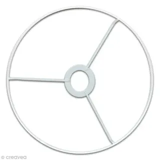 Ringring für Lampenschirm, 30 cm Weiß