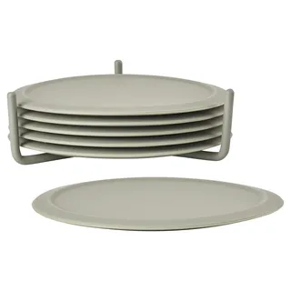 ZONE Denmark Singles Glasuntersetzer mit Halter, Mud