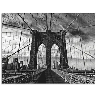 ARTland »Brooklyn Bridge schwarz/weiss«, 80x60cm