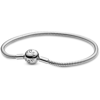 Pandora 590728 Damen-Armband mit Kugelverschluss, glatt 925 Silber 21 cm-590728-21