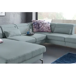 Sofakissen SIT & MORE "Percy", blau (aqua), B:65cm H:25cm T:10cm, Polsterauflagen, Sofakissen, Dekokissen, 2-teiliges Kissenset