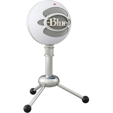Bild Blue Snowball USB-Mikrofon für Aufnahmen, Streaming, Podcasting, Gaming auf PC und Mac, Kondensatormikrofon mit Nieren- und Kugelcharakteristik und stilvollem Retro-Design - Weiß
