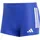 3-Streifen Badeslips Blau/Weiß L