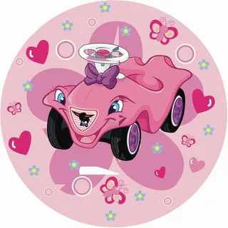 Kinderteppich , Rosa , Textil , rund , Oeko-Tex® Standard 100 , für Fußbodenheizung geeignet, rutschfest , Teppiche und Böden, Teppiche, Runde Teppiche