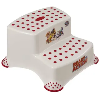 KEEEPER Paw Patrol Zweistufiger Tritthocker Ab ca. 3 bis ca. 14 Jahre, Anti-Rutsch-Funktion, igor weiß