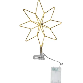 Star Trading LED-Baumspitze "Topsy", Sternform, gold, outdoor - Gold