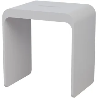 BERNSTEIN® Badhocker aus Mineralguss PB4006 Duschhocker, variabel einsetzbarer Sitzhocker