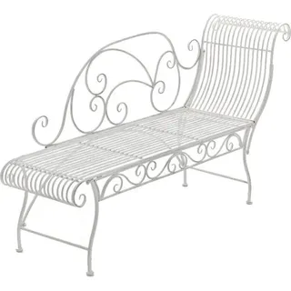 CLP nostalgische Gartenbank Karma aus Eisen nostalgisch,weiß - Weiß