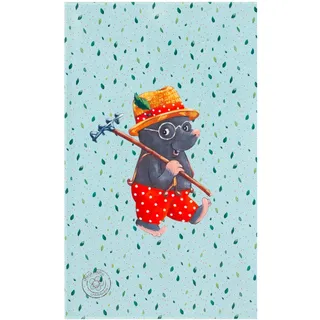 Kinderteppich , Grün, Rot, Mintgrün , Textil , Tier , rechteckig , 100x160 cm , Oeko-Tex® Standard 100 , für Fußbodenheizung geeignet, rutschfest , Teppiche und Böden, Teppiche, Kinderteppiche