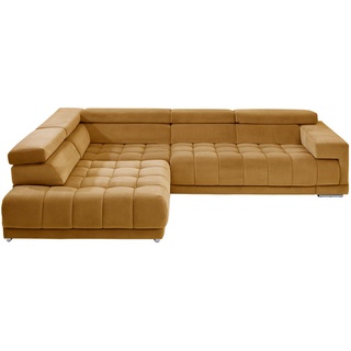 Beldomo Speed Ecksofa , Gelb , Textil , Ottomane links, nicht einzeln stellbar, L-Form , 326x222 cm , Goldenes M , Typenauswahl, Stoffauswahl, seitenverkehrt erhältlich, Hocker erhältlich , Wohnzimmer, Sofas & Couches, Wohnlandschaften, Ecksofas