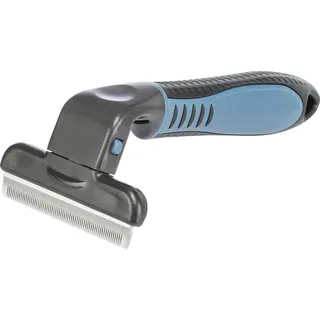 Trixie Carding-Striegel, Kunststoff/Metallklinge, 8 × 14 cm, dunkelgrau/blau
