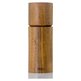AdHoc MP74 manuelle Salzmühle oder Pfeffermühle Acacia 14 cm | Keramik Mahlwerk | Akazienholz