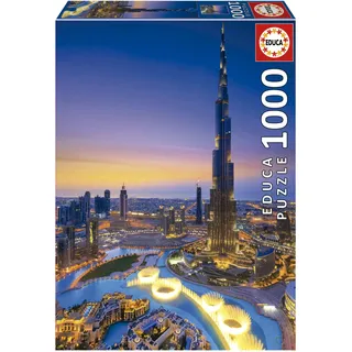 Educa - Puzzle 1000 Teile für Erwachsene | Burj Khalifa, 1000 Teile Puzzle für Erwachsene und Kinder ab 14 Jahren, Dubai, Architektur (19642)