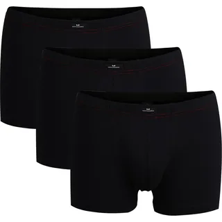 Götzburg Herren Pants 3er Pack - Single Jersey, Unterwäsche Set, Baumwolle Stretch Schwarz XL - Schwarz