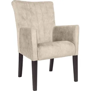 Home affaire Armlehnstuhl »King« () Esszimmerstuhl, Beingestell Massivholz Eiche oder Buche wengefarben, weiß