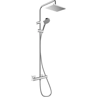 Hansgrohe Vernis Shape Duschsystem 230 1 Strahlart mit Thermostat Chrom 26097000
