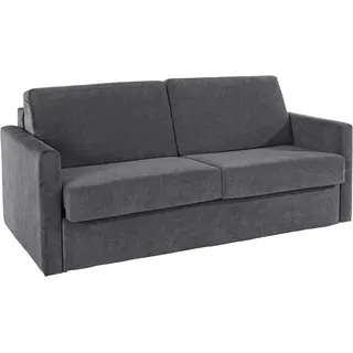 Home Affaire Schlafsofa "GOLDPOINT 182cm, Dauerschläfer, Liegefläche 140/200 cm" 3-Sitzer mit Dauerschläfer-Funktion, Bonell-Federkernmatratze, anthrazit