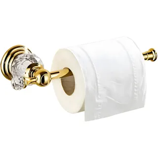 BATHSIR Kristall Toilettenpapierhalter, Gold Toilettenpapierhalter, modernes Badezimmerzubehör, Zinklegierung, Taschentuchaufhänger, Wandmontage