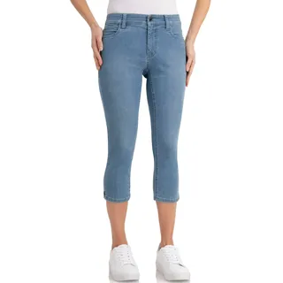 wonderjeans Caprijeans, Sommerhose mit Stretch, blau