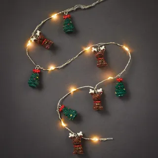Hellum LED-Lichterkette Batterie 1 m Warmweiß
