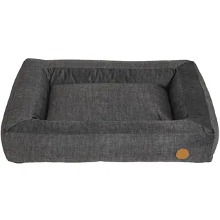 JACK AND VANILLA, Boxbett, Hundekorb, Modell Manchester, grau, Größe L, 100 x 70 cm