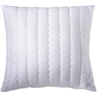 billerbeck Microfaserkissen »Aljona gesteppt« Füllung: FLOCKIS-Faserbaellchen100Polyester 1 Stk. tlg., weiß