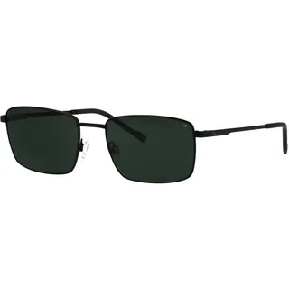 Sonnenbrille TITANFLEX "Modell 824132", Herren, schwarz, matt, Sonnenbrillen Sonnenbrille, Form Karree/Eckig, Logoschriftzug auf Bügel, Titanflexfassung
