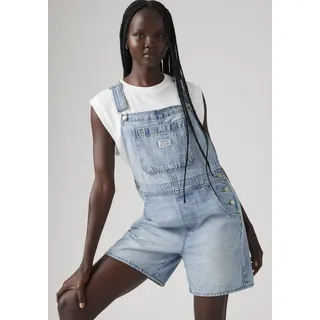Levi's Latzhose LEVI'S "UTILITY SHORTALL", Damen, Gr. L (40), N-Gr, summer job, Web, Obermaterial: 100% Baumwolle, unifarben, relaxed fit ca. Mitte Oberschenkel, Hosen Latzhose, Sommerhose im Five-Pocket Style, Topseller