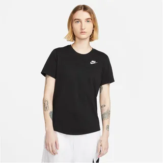 Nike Sportswear Club Essentials Damen-T-Shirt Black/White L