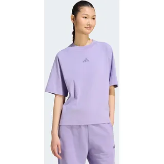 adidas Sportswear T-Shirt "W AK SL TEE" mit Rundhalsausschnitt, ohne Verschluss, aus Baumwolle, normale Länge, magic lila