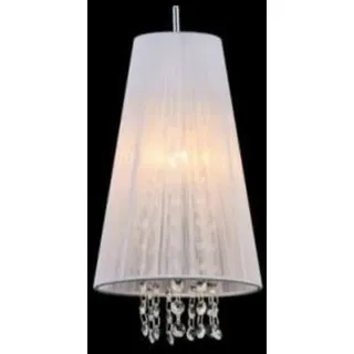 Casa Padrino Jugendstil Kristall Deckenleuchte Nickel 17 x H 100 cm - Elegante Lampe für Wand und Decke - Silber