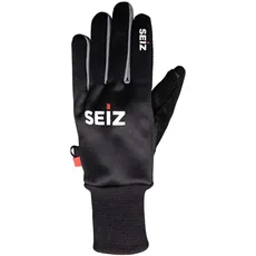 SEiZ Unisex – Erwachsene Handschuhe, Schwarz, 6